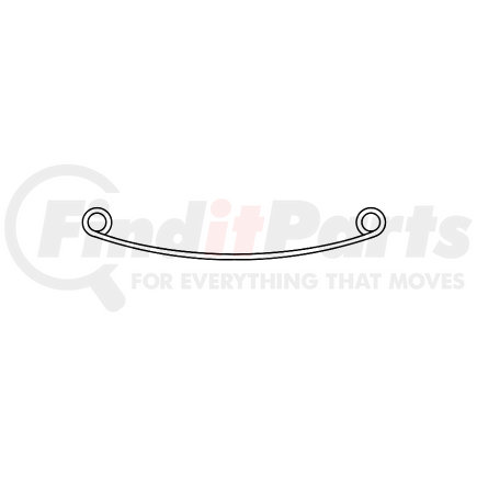 TBT-133 by TRIANGLE SUSPENSION SYSTEMS CO. - Utility Trailer Spring 6-leaf, Type 1, 1-3/4x13-1/4x13-1/4