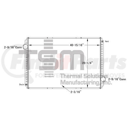 0437121P by THERMAL SOLUTIONS MFG. - Radiator