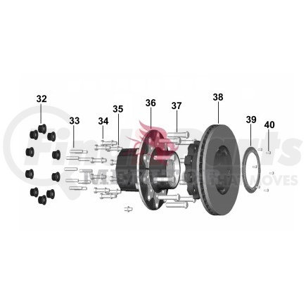 16159921011 by MERITOR - AY-HUB/ROTOR