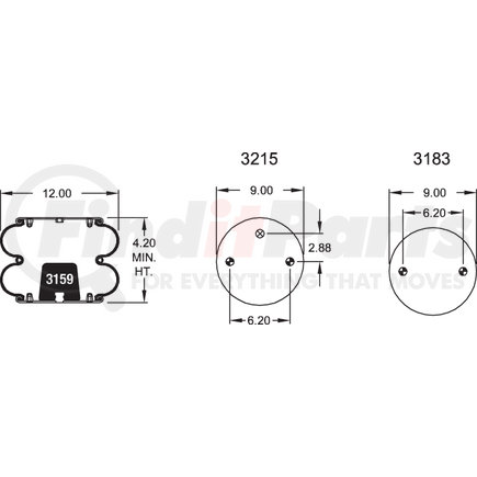 W013587400 by FIRESTONE - Spring, Air-spring