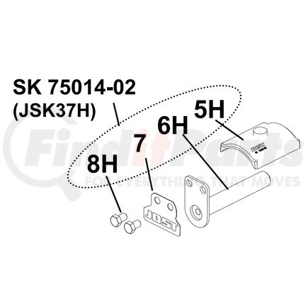 SK75014-02 by JOST - 37H Brkt / Pin