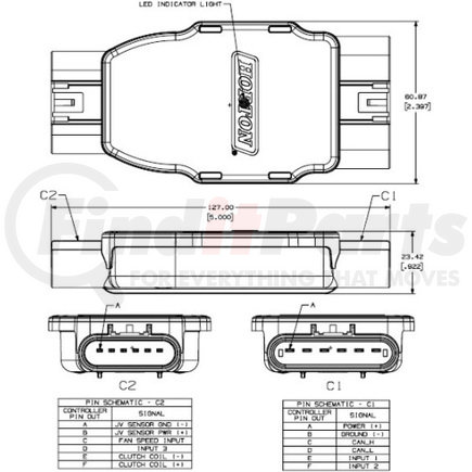 9956240011 by HORTON - CONTROLLER,PROGRAMED,12-PIN*SMART STRAP
