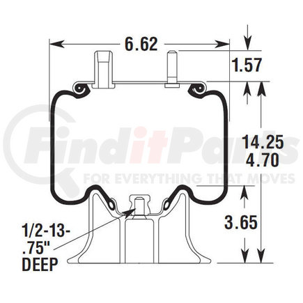 W013585298 by FIRESTONE - 1T14CB1 AIR SPRING