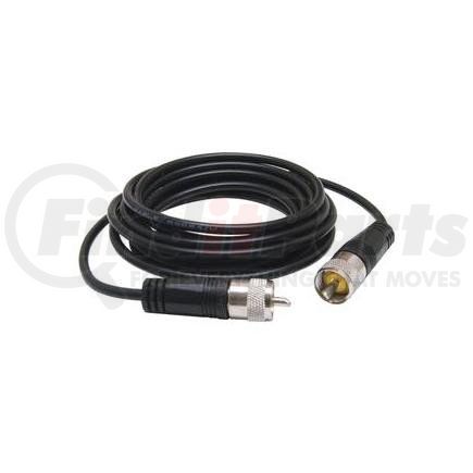 RP-12CC by DAS INC - RoadPro 12' CB Antenna Coax Cable with PL-259 Connectors, Black