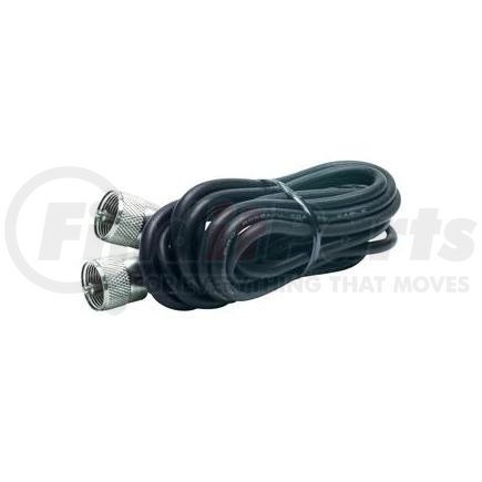 RP-18CC by DAS INC - RoadPro 18' CB Antenna Coax Cable with PL-259 Connectors, Black