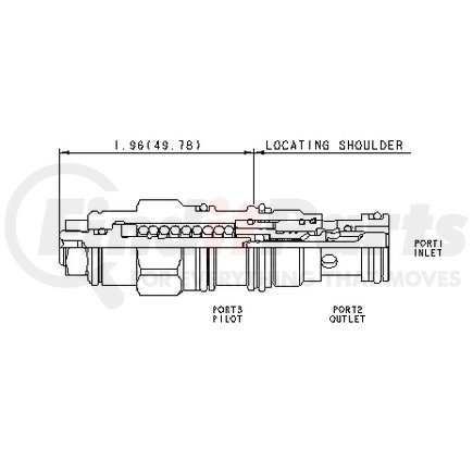 CBCA-LBN by SUN HYDRAULICS - 3:1 pilot ratio, standard capacity counterbalance valve