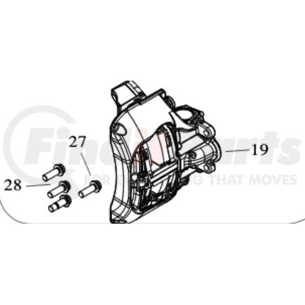 51830040 by SAF HOLLAND - C88 and P89 Integral Brake Caliper Replacement Kit - RH