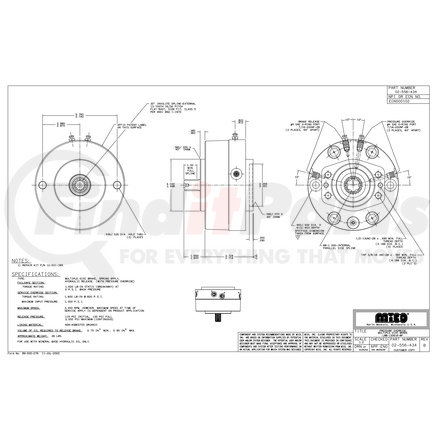 02-556-434 by MICO - PRESSURE OVERRIDE MULTIPLE DISC BRAKE LMB-130616-MP