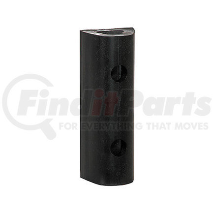 d46 by BUYERS PRODUCTS - Extruded Rubber D-Shaped Bumper with 2 Holes - 4 x 3-3/4 x 6 Inch Long