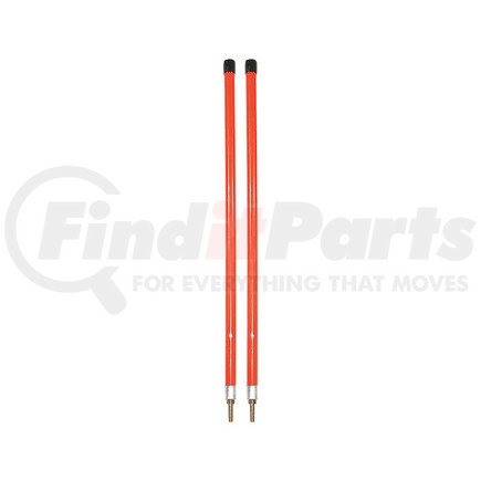 1308103 by BUYERS PRODUCTS - 3/4 x 24 Inch Fluorescent Orange Bumper Marker Sight Rods with Hardware
