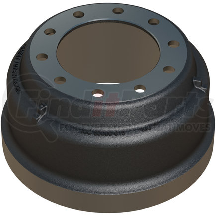 60000-018 by KIC - Brake Drum KICAST® 16.5x7 10-Holes (1" drilled)  Bal G3000B