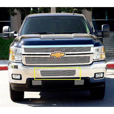 25114 by T-REX - Billet Bumper Grille, Polished, Aluminum, 2 Pc, Bolt-On