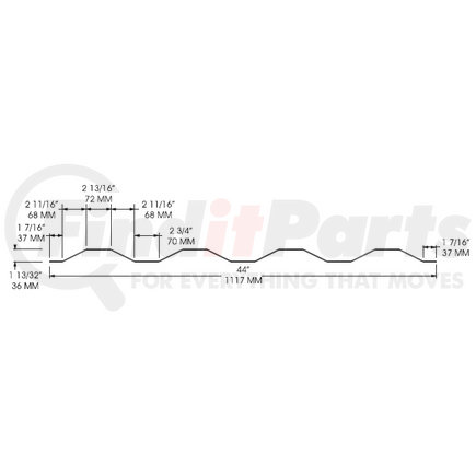 1201-6399 by BUFFERS USA - SIDE PANEL, HI-CUBE, 106.5"/27