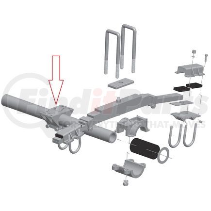 85001 by HUTCHENS - Trunnion Hanger; Seat Height 2-1/2”, 11 LG, FIN