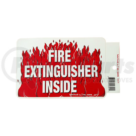 FXI-1F by MS CARITA - 4.5" X 6.75" "FIRE EXTINGUISHER.." DECAL