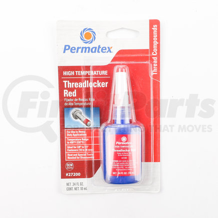 27200 by PERMATEX - Hi-Temp Threadlocker Red