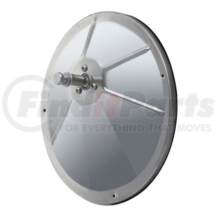 610551 by RETRAC MIRROR - 8in. Round Convex Mirror Head, Offset Mount Stainless Steel (980) - Mirror Only