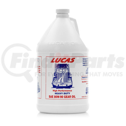 10046 by LUCAS OIL - Heavy Duty 80W-90 Gear Oil - 1 Gallon (Representative Image)