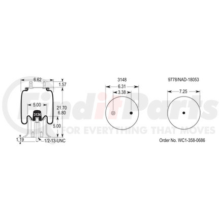 W013585426 by FIRESTONE - AIR SPRING