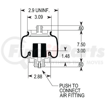 W023587206 by FIRESTONE - AIR SPRING