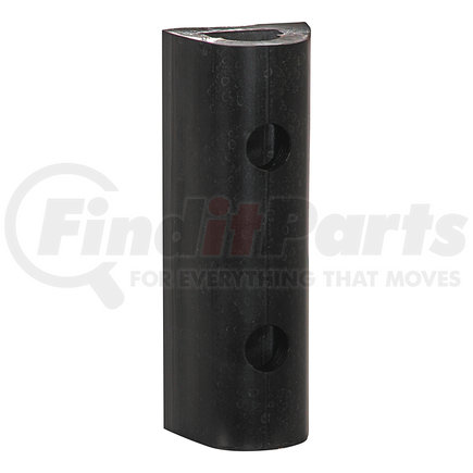 d424 by BUYERS PRODUCTS - Extruded Rubber D-Shaped Bumper with 3 Holes - 4 x 3-3/4 x 24 Inch Long