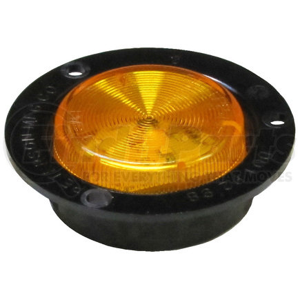 163FA-MV by PETERSON LIGHTING - 163 Series Piranha&reg; LED 2 1/2" Clearance and Side Marker Light - Amber, Flange Mount, Multi-Volt