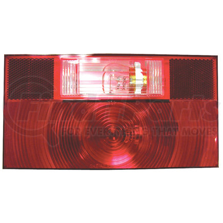 V25912 by PETERSON LIGHTING - 25911/25912 RV Stop, Turn, and Tail Light with Reflex - Red with Back-Up Light