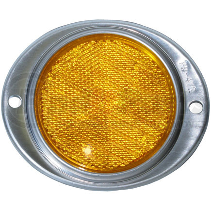 V472A by PETERSON LIGHTING - 472 Aluminum Oval Reflector - Amber