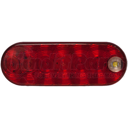 M880-7P by PETERSON LIGHTING - 880-7/881-7 LumenX® Oval LED Combo Stop/Turn/Tail and Back-Up Light - Red Grommet Mount with Plug