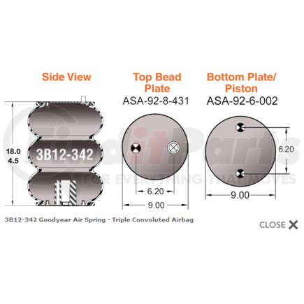 AS0048-3C by WATSON & CHALIN - AIR SPRNG