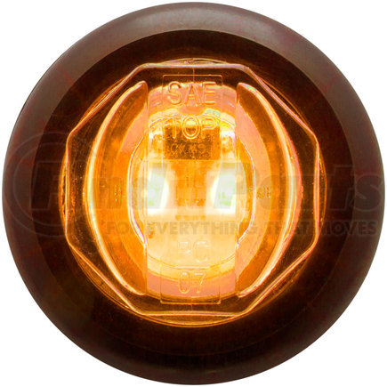 MCL11CAKB by OPTRONICS - Clear lens yellow 3/4" PC rated marker/clearance light with grommet