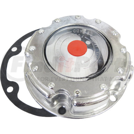 TR343-4249 by TORQUE PARTS - Hub Cap - Alu. W/ Plug & Gasket H:6, BC:5.5, Idp:1-11/ 16, ID:4-7/ 16, OD:6-3/ 16