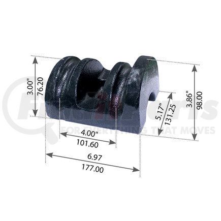 WA12-2313 by WORLD AMERICAN - U-BOLT TOP PLATE