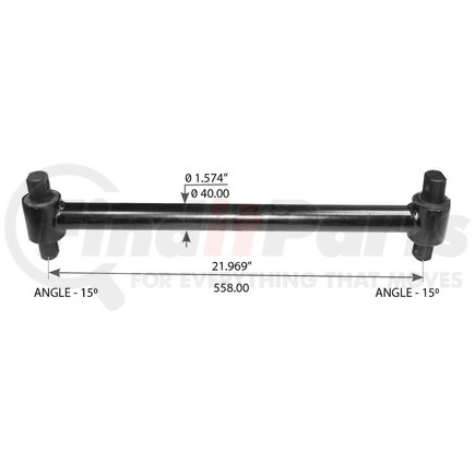 WA12-2900 by WORLD AMERICAN - TOEQUE ROD  22" OA