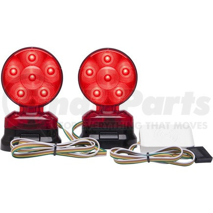 TLL31RKE by OPTRONICS - LED WIRELESS Towing Light Kit; Magnet mount Warning Lights