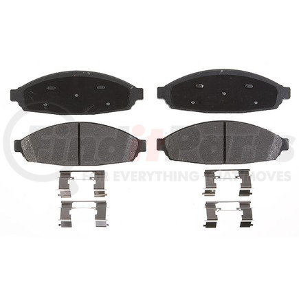 17D931MH by ACDELCO - Semi-Metallic Front Disc Brake Pad Set