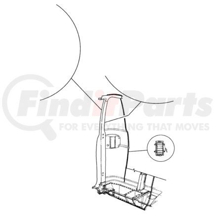 55075142AF by CHRYSLER - PANEL. Right. Side Corner. Diagram 1