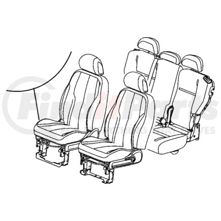 1CW141KAAA by CHRYSLER - SHIELD. Outboard, Right. Passenger Outboard, Seat. Diagram 13