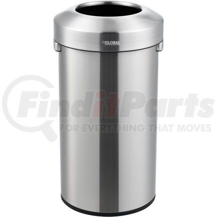 EKO16GAL by GLOBAL INDUSTRIAL - Global Industrial&#153; Stainless Steel Round Open Top Trash Can, 16 Gallon