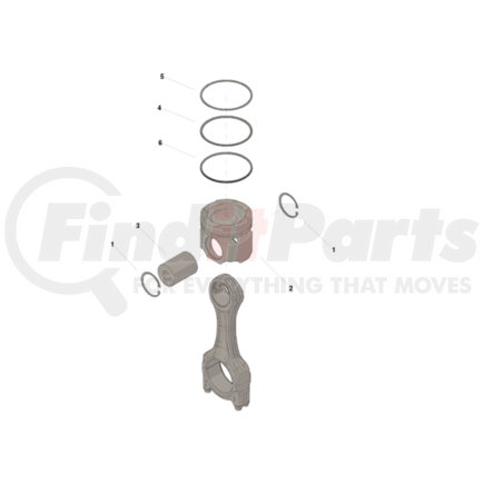 4376566 by CUMMINS - Engine Piston Kit