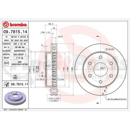 09.7815.11 by BREMBO