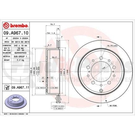 09.A967.11 by BREMBO