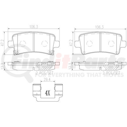 P59060N by BREMBO - Disc Brake Pad for BUICK