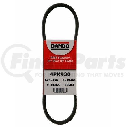 4PK930 by BANDO - Serpentine Belt