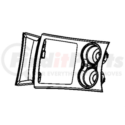 1QE81SZ0AA by CHRYSLER - BEZEL. Console Shifter, Cup Holder. Diagram 12