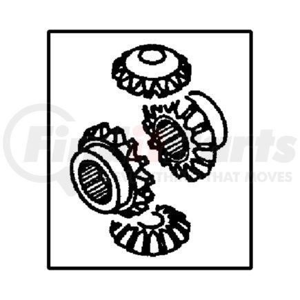 MN196025 by CHRYSLER - GEAR PACKAGE. Differential. Diagram 7