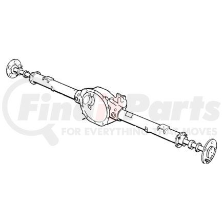 52069665AB by CHRYSLER - SHAFT. Axle. Diagram 12