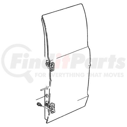 55023225AC by CHRYSLER - PANEL. Left. Cargo Door, Rear Cargo Door Repair. Diagram 4