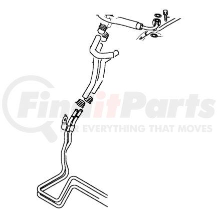 MR333593 by CHRYSLER - TUBE. Oil Cooler, Power Steering Cooler. Diagram 8