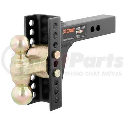 45900 by REDNECK TRAILER - Curt Receiver Mount Adjustable Channel w/2in & 2 5/16in Balls